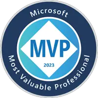The 2023 MVP badge, issued to Lene Fredborg  on July 6, 2023