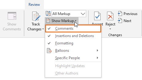 change reviewer name on comments already created in word for mac