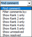 You can filter comments by rank.