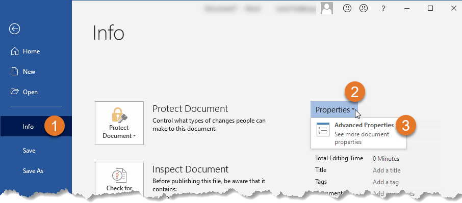 How To Insert Doc Properties In Word