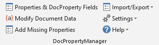 Document properties – maintain data in one place and repeat the data as many times you want