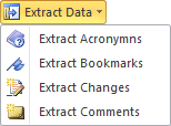 The Extract Data menu in the Extract Data group