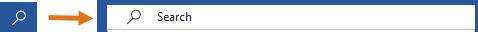 Word version – Search icon in Title bar in Word 2021 and Word for Microsoft 365.