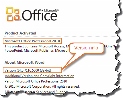 What version of Office am I using? - Microsoft Support